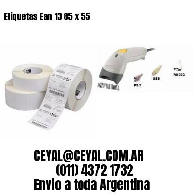Etiquetas Ean 13 85 x 55