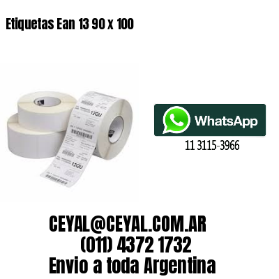 Etiquetas Ean 13 90 x 100