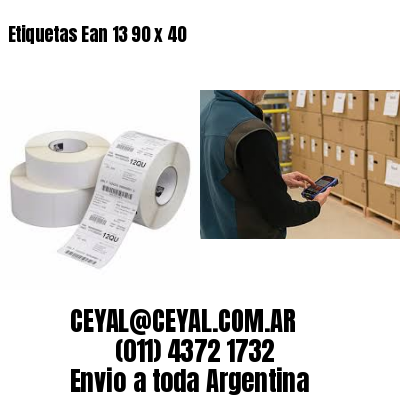 Etiquetas Ean 13 90 x 40