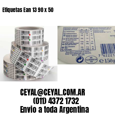 Etiquetas Ean 13 90 x 50