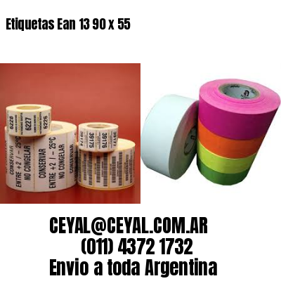 Etiquetas Ean 13 90 x 55