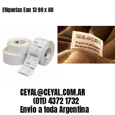Etiquetas Ean 13 90 x 60