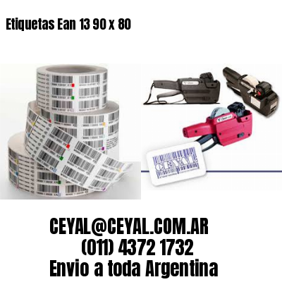 Etiquetas Ean 13 90 x 80