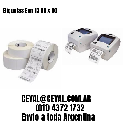 Etiquetas Ean 13 90 x 90
