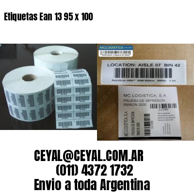 Etiquetas Ean 13 95 x 100