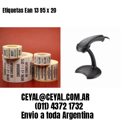 Etiquetas Ean 13 95 x 20