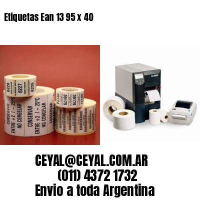 Etiquetas Ean 13 95 x 40