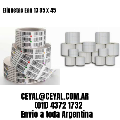 Etiquetas Ean 13 95 x 45