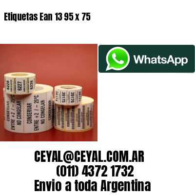 Etiquetas Ean 13 95 x 75