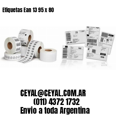 Etiquetas Ean 13 95 x 80