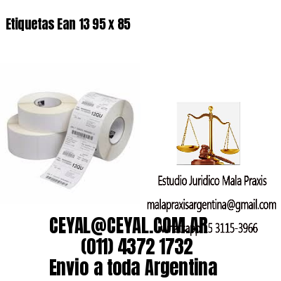 Etiquetas Ean 13 95 x 85