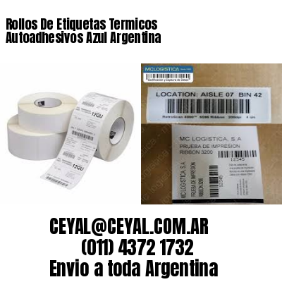 Rollos De Etiquetas Termicos Autoadhesivos Azul Argentina
