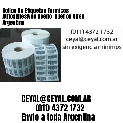 Rollos De Etiquetas Termicos Autoadhesivos Boedo  Buenos Aires Argentina