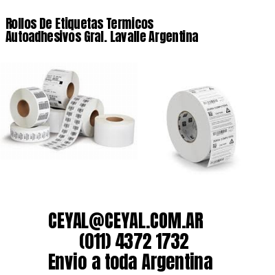 Rollos De Etiquetas Termicos Autoadhesivos Gral. Lavalle Argentina