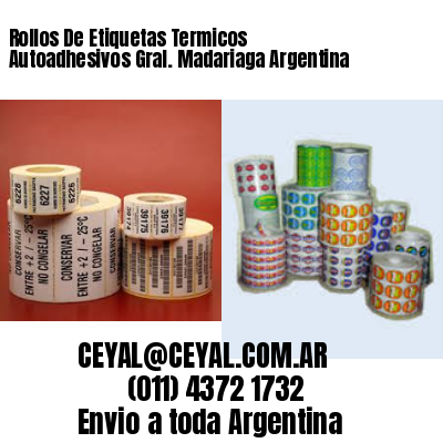 Rollos De Etiquetas Termicos Autoadhesivos Gral. Madariaga Argentina