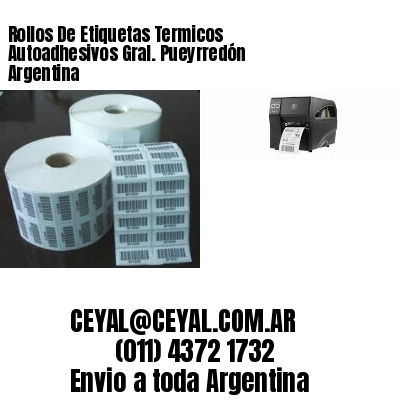 Rollos De Etiquetas Termicos Autoadhesivos Gral. Pueyrredón Argentina