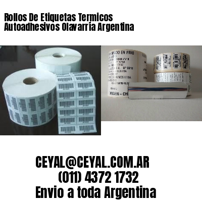 Rollos De Etiquetas Termicos Autoadhesivos Olavarría Argentina