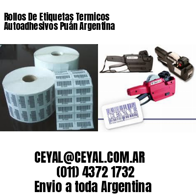 Rollos De Etiquetas Termicos Autoadhesivos Puán Argentina
