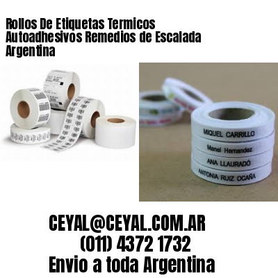 Rollos De Etiquetas Termicos Autoadhesivos Remedios de Escalada Argentina