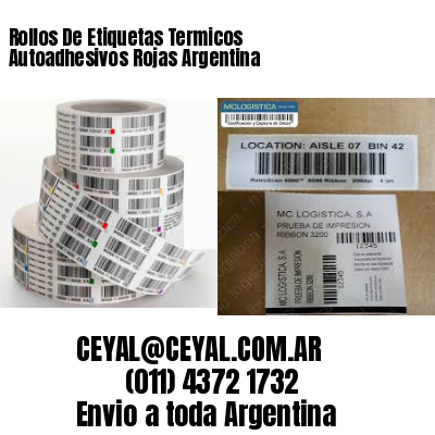 Rollos De Etiquetas Termicos Autoadhesivos Rojas Argentina