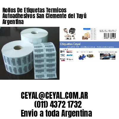 Rollos De Etiquetas Termicos Autoadhesivos San Clemente del Tuyú Argentina