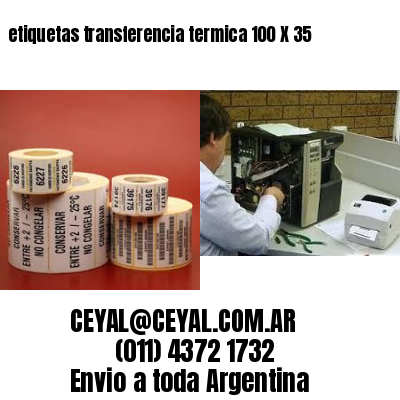 etiquetas transferencia termica 100 X 35