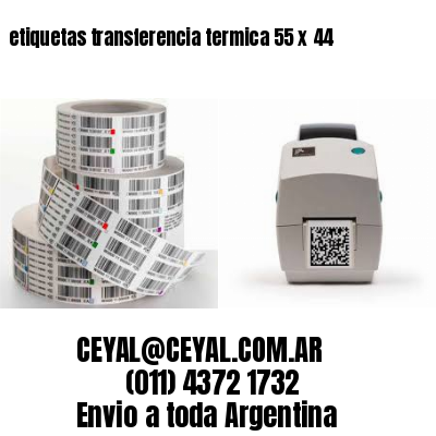 etiquetas transferencia termica 55 x 44