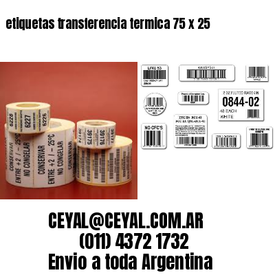etiquetas transferencia termica 75 x 25