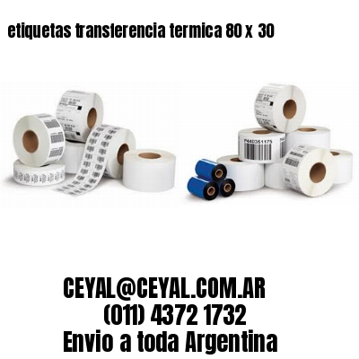 etiquetas transferencia termica 80 x 30