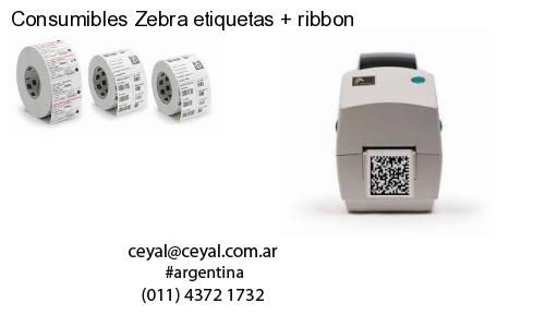 Consumibles Zebra etiquetas ribbon