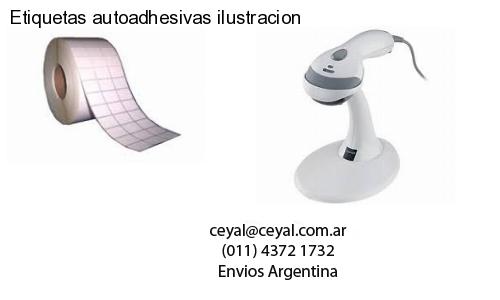 Etiquetas autoadhesivas ilustracion