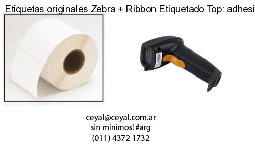 Etiquetas originales Zebra Ribbon Etiquetado Top: adhesivo ribbo