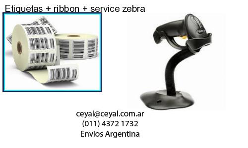 Etiquetas ribbon service zebra