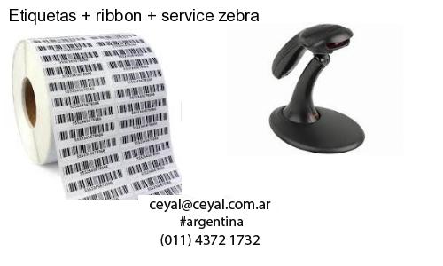 Etiquetas ribbon service zebra