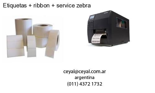 Etiquetas ribbon service zebra