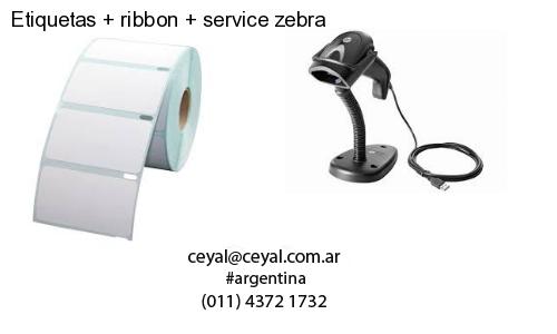 Etiquetas ribbon service zebra