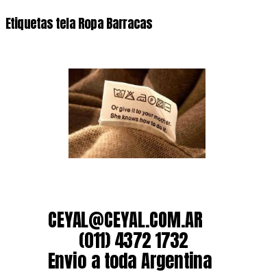 Etiquetas tela Ropa Barracas