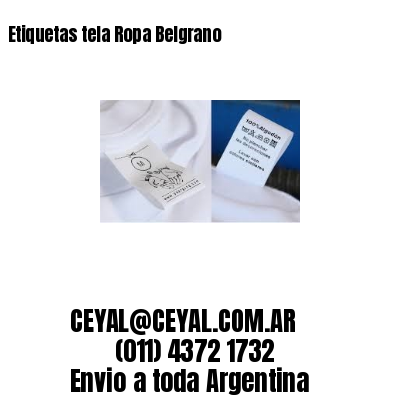 Etiquetas tela Ropa Belgrano