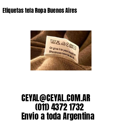 Etiquetas tela Ropa Buenos Aires
