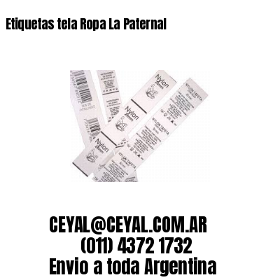 Etiquetas tela Ropa La Paternal