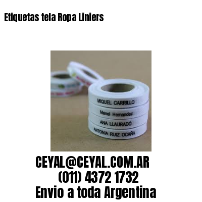 Etiquetas tela Ropa Liniers