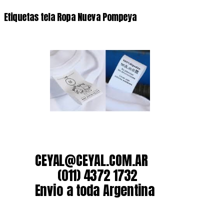 Etiquetas tela Ropa Nueva Pompeya