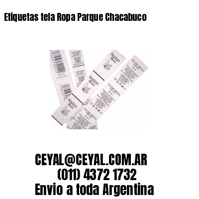 Etiquetas tela Ropa Parque Chacabuco