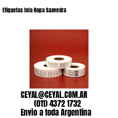 Etiquetas tela Ropa Saavedra