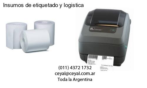Insumos de etiquetado y logistica