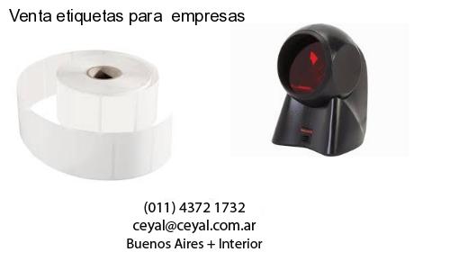 Venta etiquetas para empresas