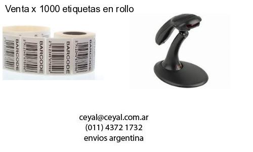 Venta x 1000 etiquetas en rollo