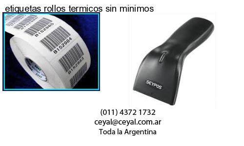 etiquetas rollos termicos sin minimos
