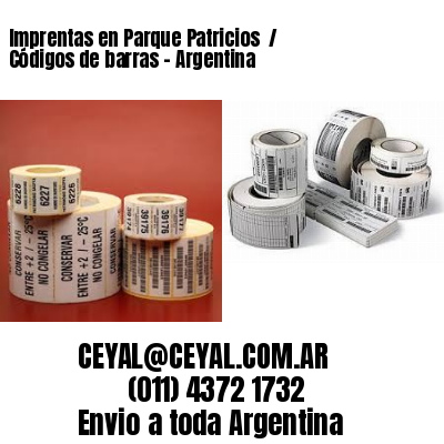 Imprentas en Parque Patricios  / Códigos de barras – Argentina