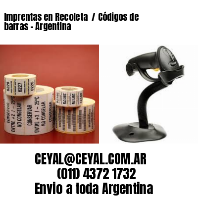 Imprentas en Recoleta  / Códigos de barras – Argentina